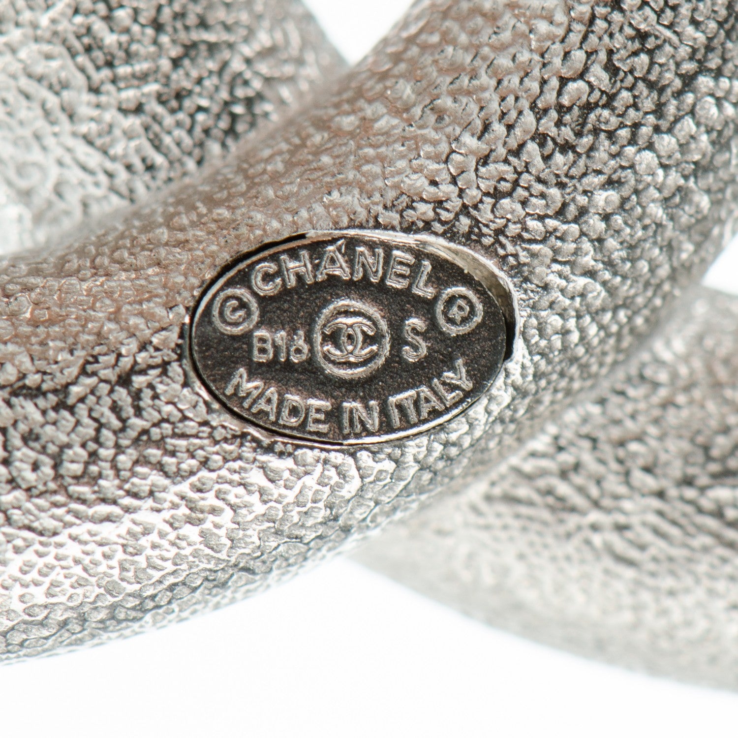 Chanel Baguette Crystal CC Brooch Silver 4 of 4