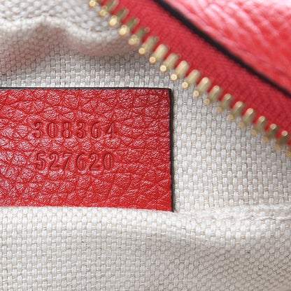 Gucci Pebbled Calfskin Small Soho Disco Bag Tabasco Red 7 of 10