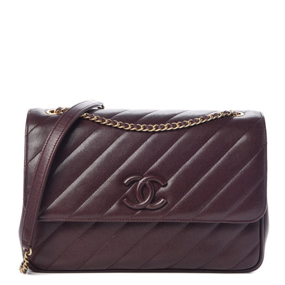 Chanel Lambskin Quilted Jumbo Coco Vintage Flap Purple 1 of 13