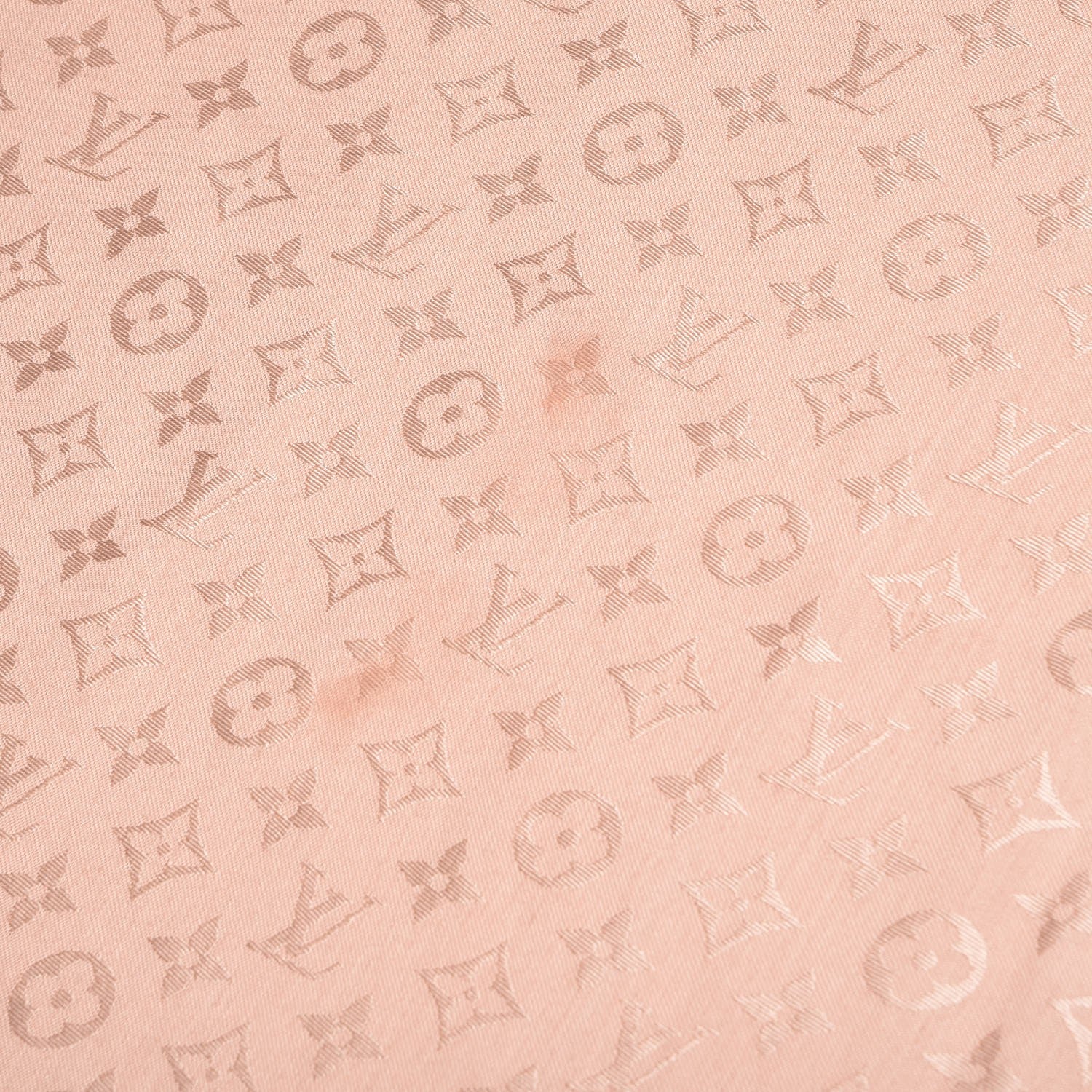 Louis Vuitton Silk Wool Monogram Shine Shawl Rose 3 of 6