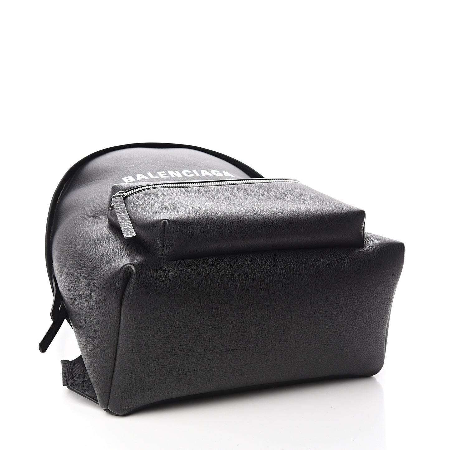 Smooth Calfskin Logo Large Everyday Backpack Black