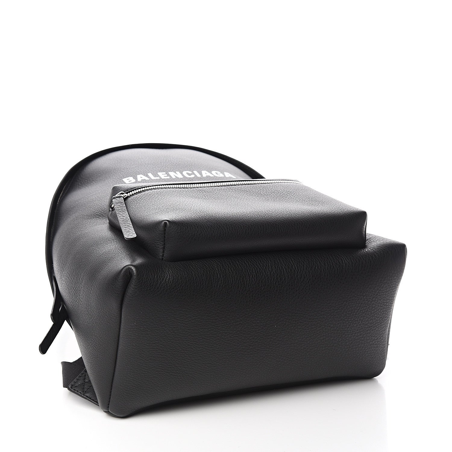 Balenciaga Smooth Calfskin Logo Large Everyday Backpack Black 3 of 9