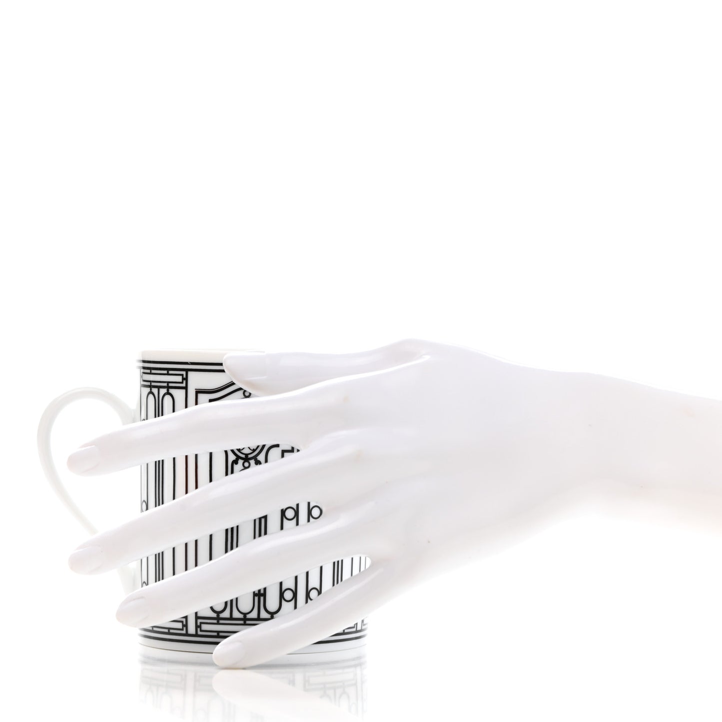 Porcelain H Deco Mug