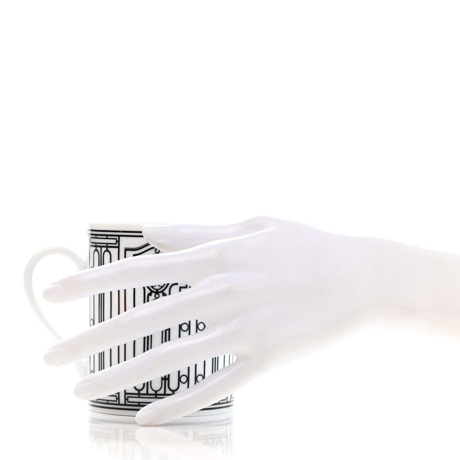 Hermes Porcelain H Deco Mug 2 of 9