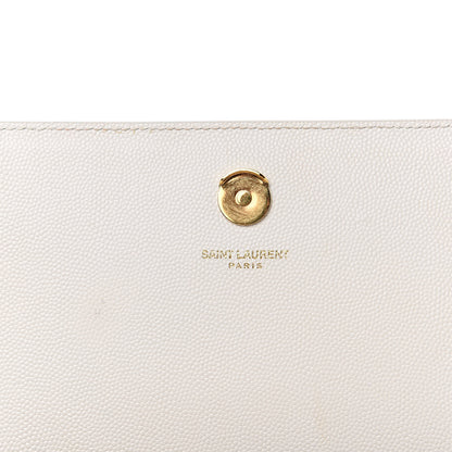 Saint Laurent Grain De Poudre Medium Classic Monogram Kate Satchel Porcellana 9 of 12