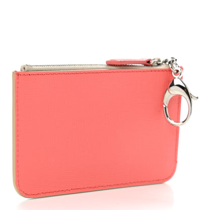 Fendi Saffiano Crystal Eye Monster Coin Pouch Key Case Bellini Multicolor 3 of 8