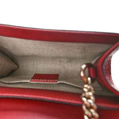 Gucci Soft Microguccissima Mini Emily Chain Shoulder Bag Rosso 5 of 9