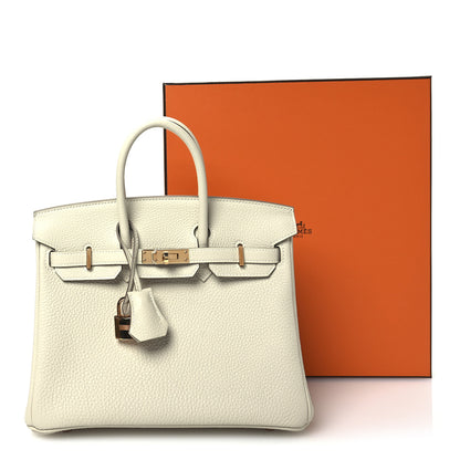 Hermes Togo Birkin 25 Craie 11 of 11