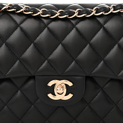 Chanel Lambskin Quilted Small Double Flap Black 8 of 11