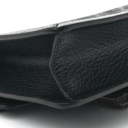 Gucci Jacquard Black Denim GG Monogram Textured Dollar Calfskin Small Dionysus Shoulder Bag Black Ivory 11 of 13