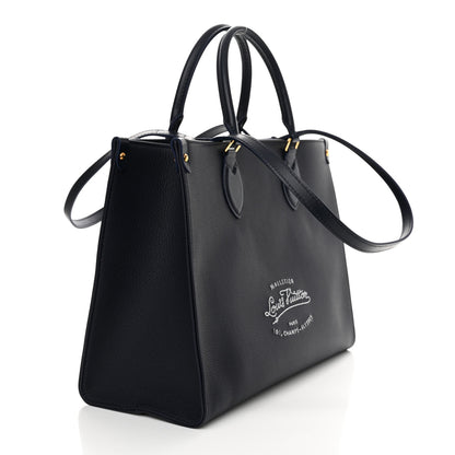 Louis Vuitton Grained Calfskin Nautical Onthego MM Navy Blue 3 of 12
