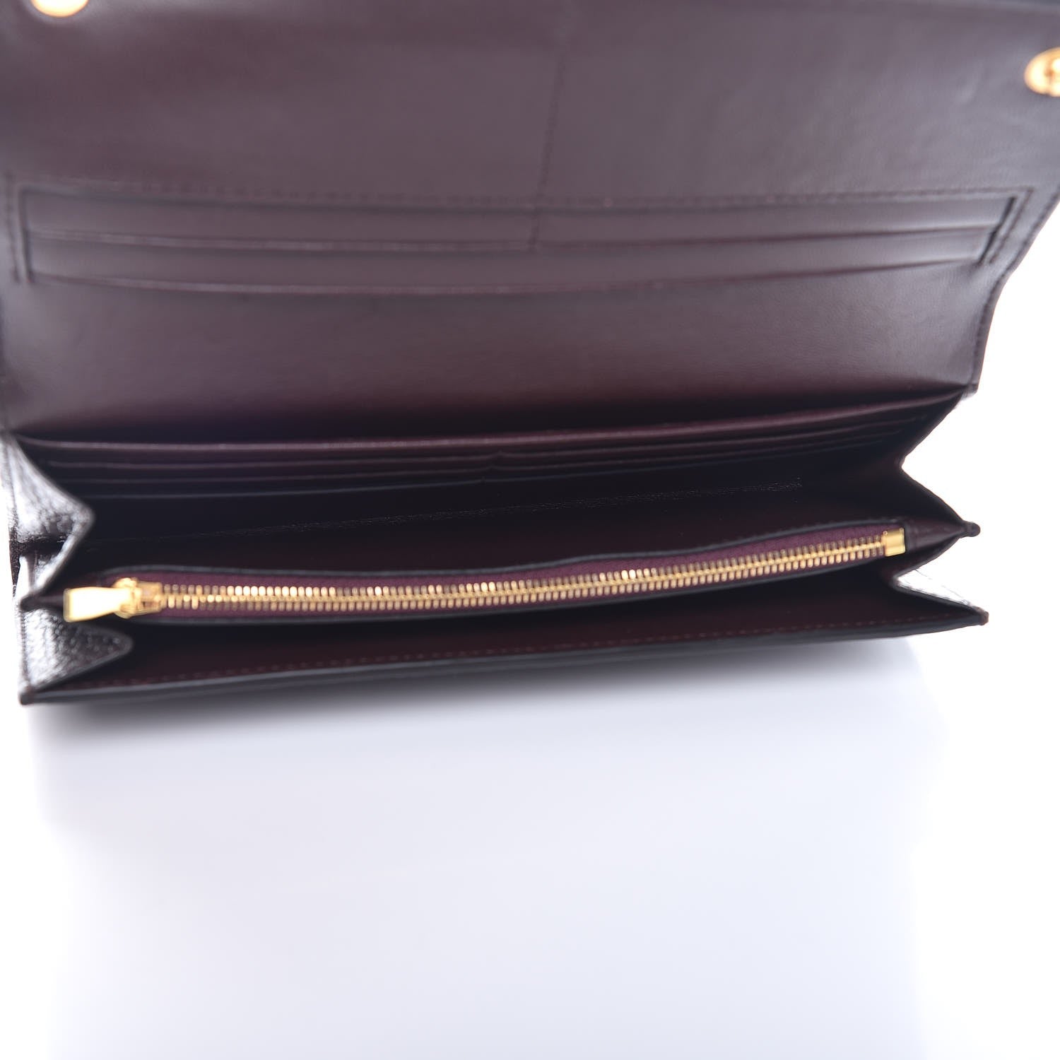 Mulberry Natural Grain Calfskin Continental Wallet Oxblood 5 of 7