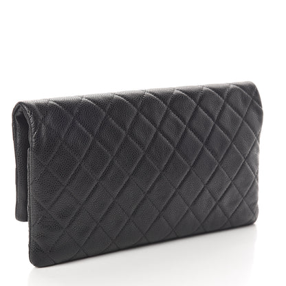 Chanel Caviar Quilted CC Beauty Clutch Black 2 of 6