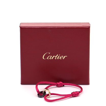 Cartier 18K Pink Gold Ceramic 4 Diamond LOVE Cord Bracelet Hot Pink 6 of 6