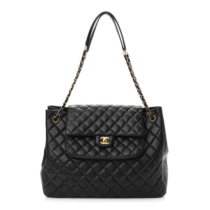 Chanel Caviar Quilted Flap Tote Black 1 of 11