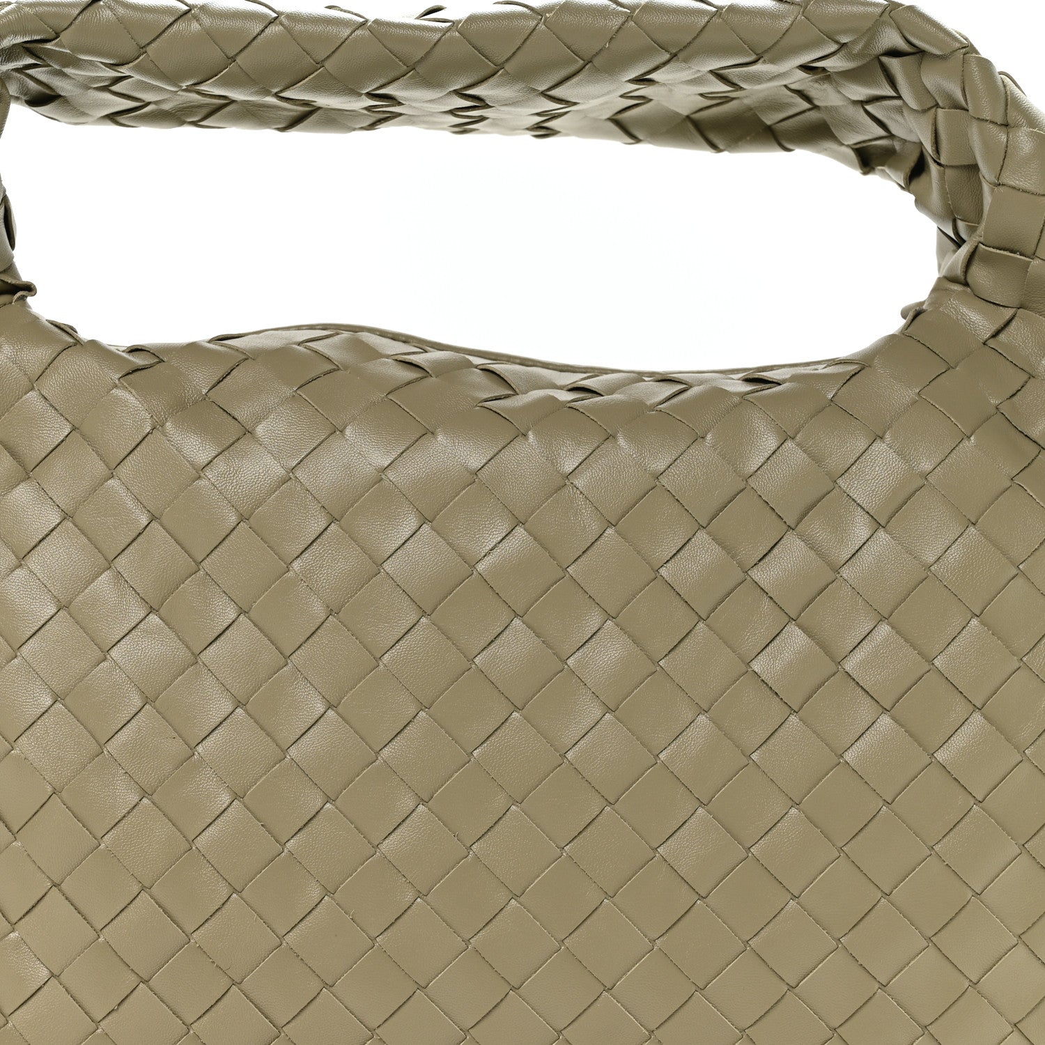 Bottega Veneta Calfskin Intrecciato Small Hop Travertine 8 of 11