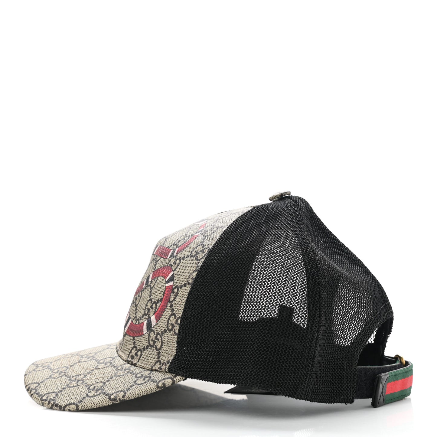 GG Supreme Monogram Kingsnake Baseball Hat S Beige Multicolor