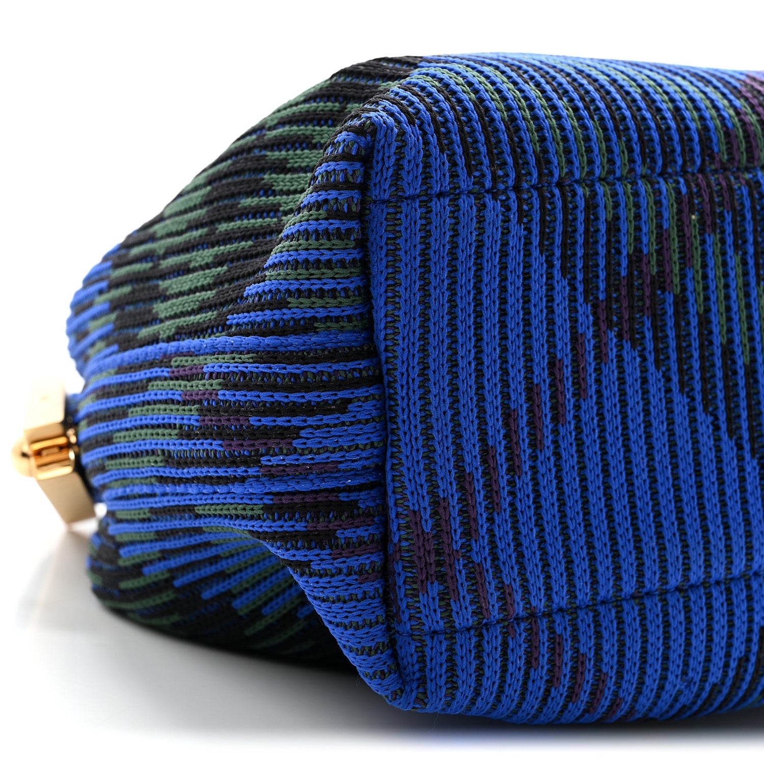 Burberry Canvas Knitted Check Mini Peg Duffle Bag Knight 8 of 9