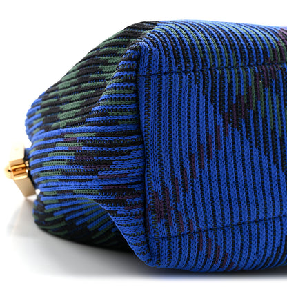 Burberry Canvas Knitted Check Mini Peg Duffle Bag Knight 8 of 9