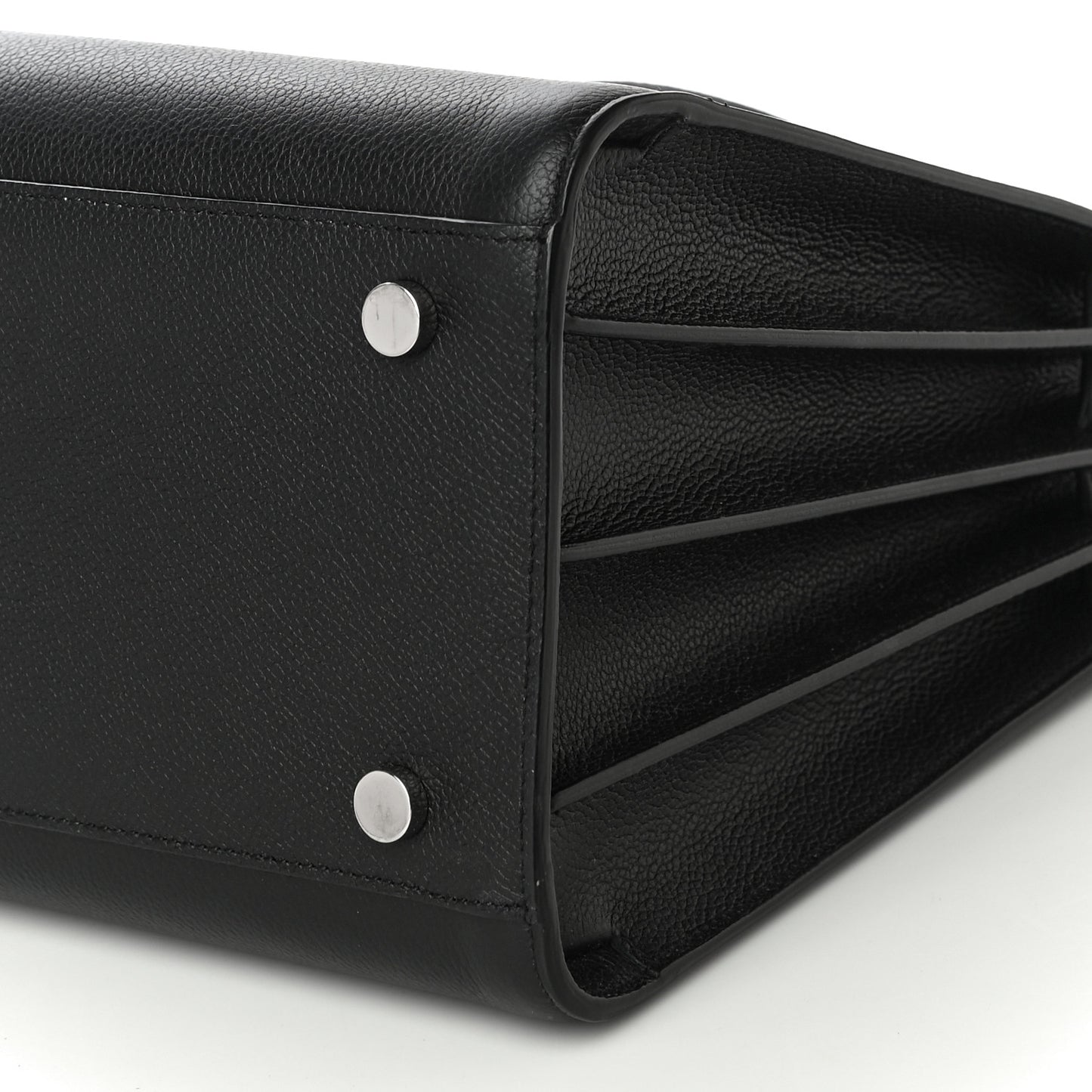 Grained Calfskin Small Sac De Jour Black