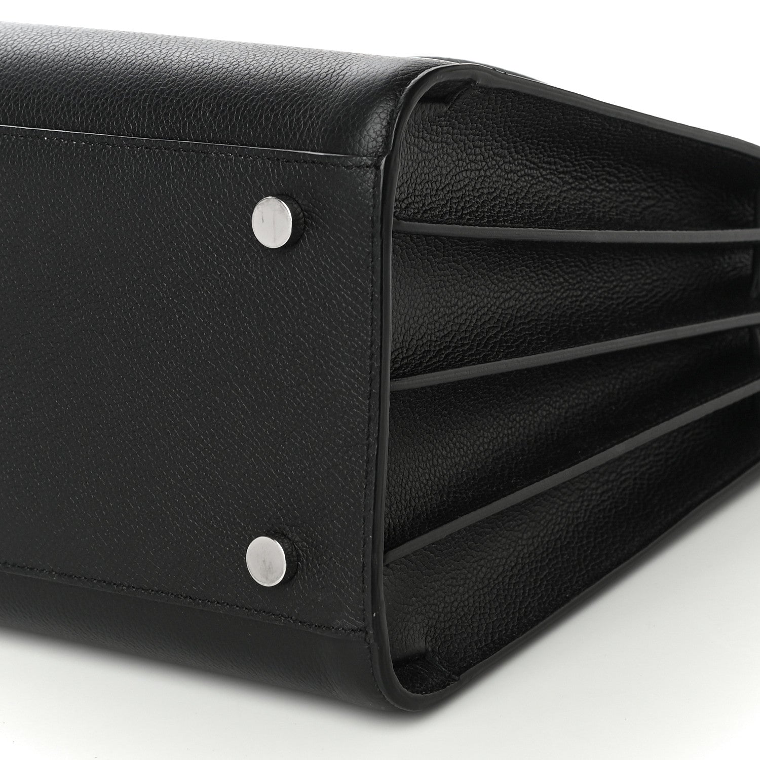 Saint Laurent Grained Calfskin Small Sac De Jour Black 9 of 9