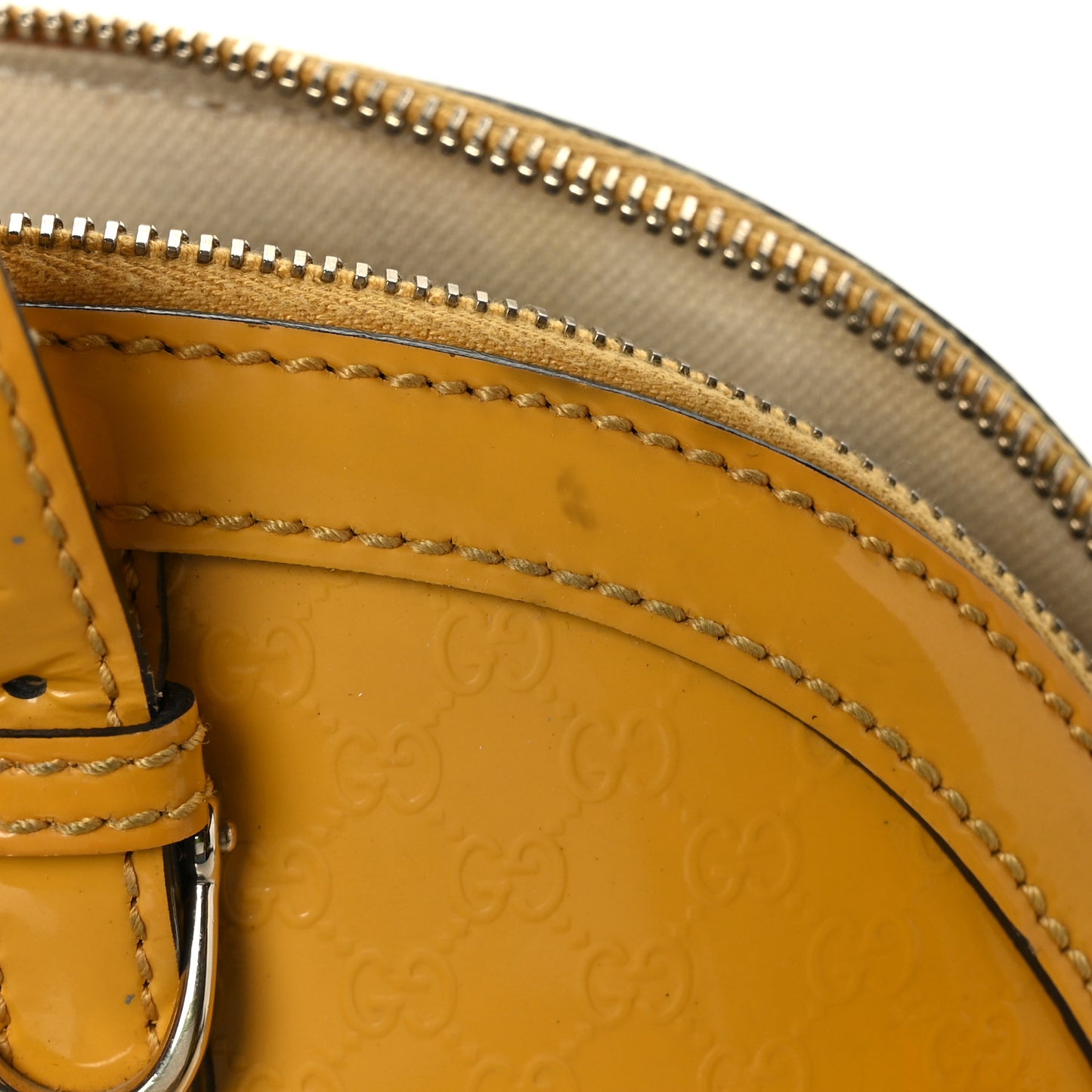 Patent Microguccissima Small Nice Top Handle Dome Bag Bumblebee