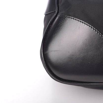 Prada Tessuto Nylon Soft Calfskin Shoulder Bag Black 14 of 14