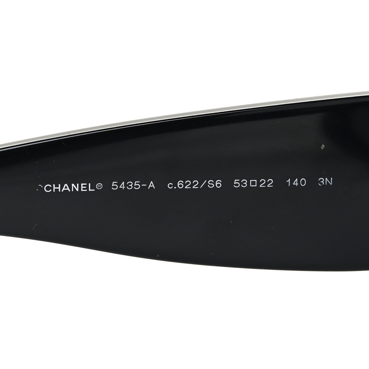 Chanel Acetate Rectangle Sunglasses 5435-A Black 6 of 8