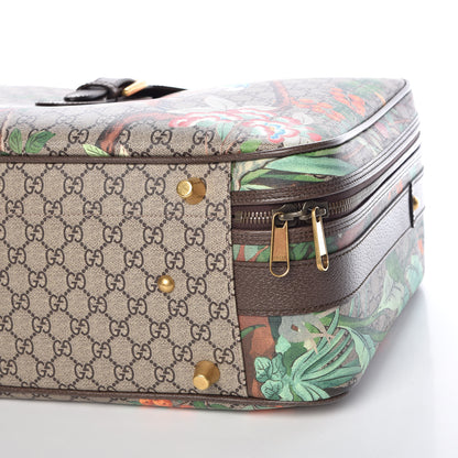 Gucci GG Supreme Monogram Tian Web Suitcase Beige Multicolor New Acero 9 of 9