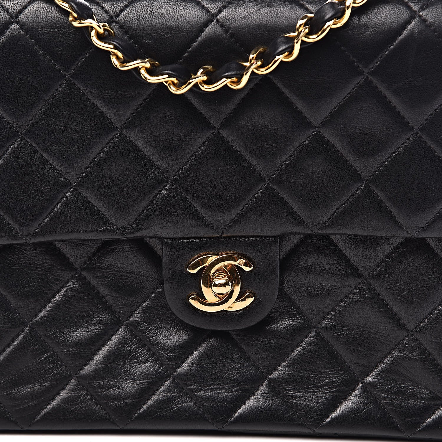 Chanel Lambskin Quilted Mini Square Flap Bag Black 13 of 13