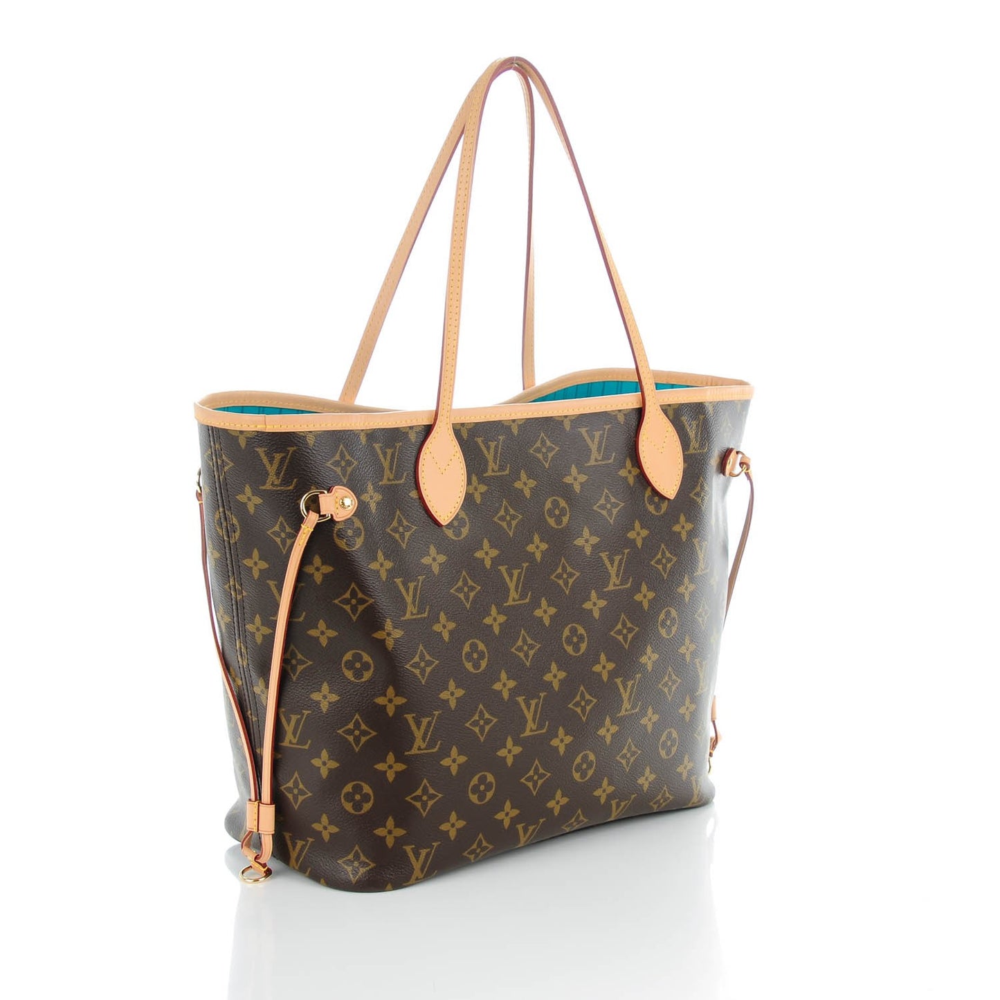 Monogram V Neverfull MM Turquoise