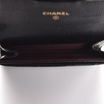 Chanel Caviar Quilted Flap Card Holder Black 5 of 8