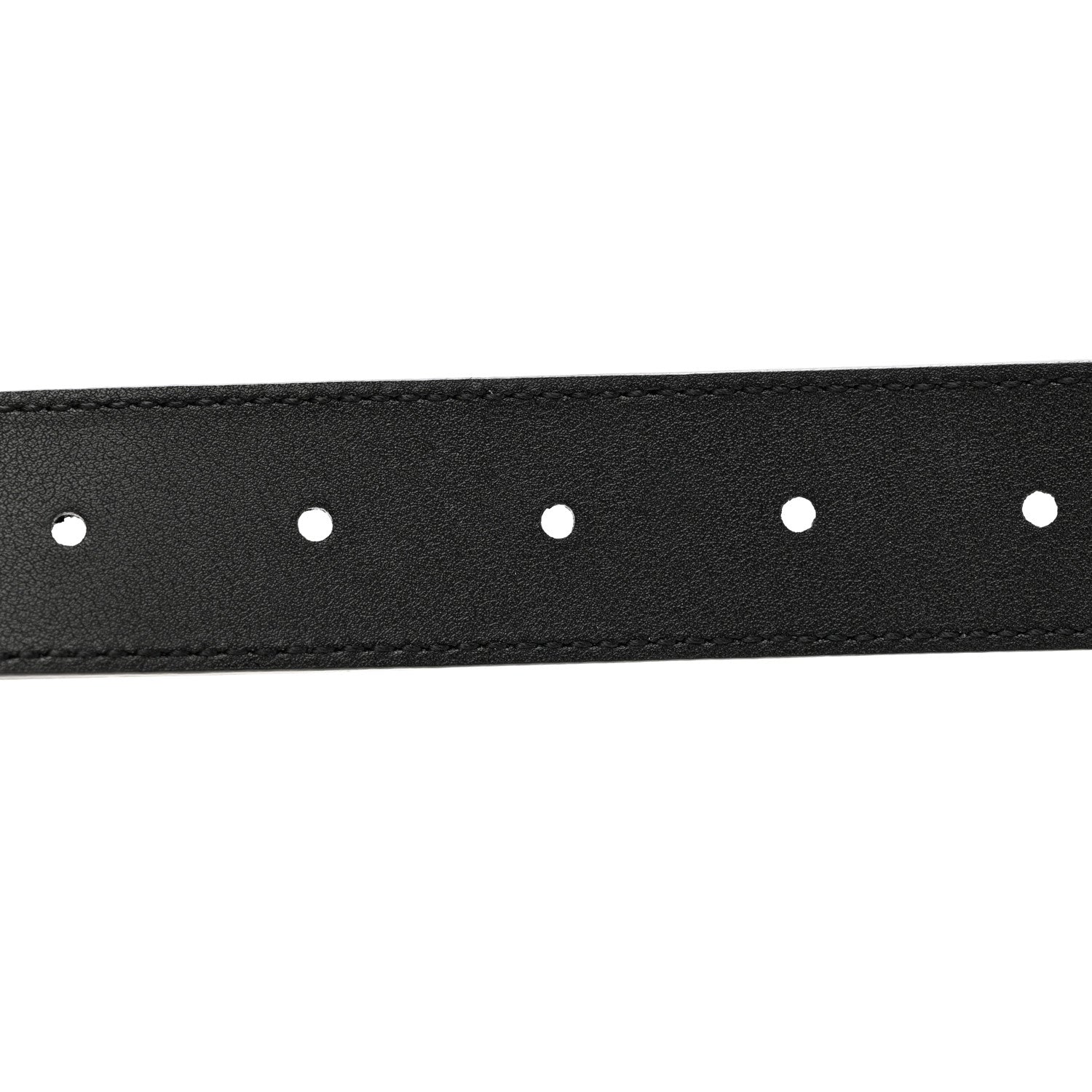 Gucci Azalea Calfskin Enamel Monochrome Double G 30mm Belt 70 28 Black 5 of 5