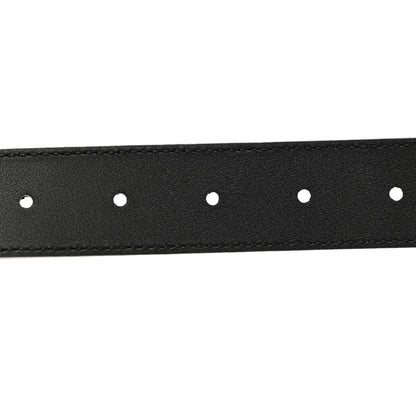 Gucci Azalea Calfskin Enamel Monochrome Double G 30mm Belt 70 28 Black 5 of 5