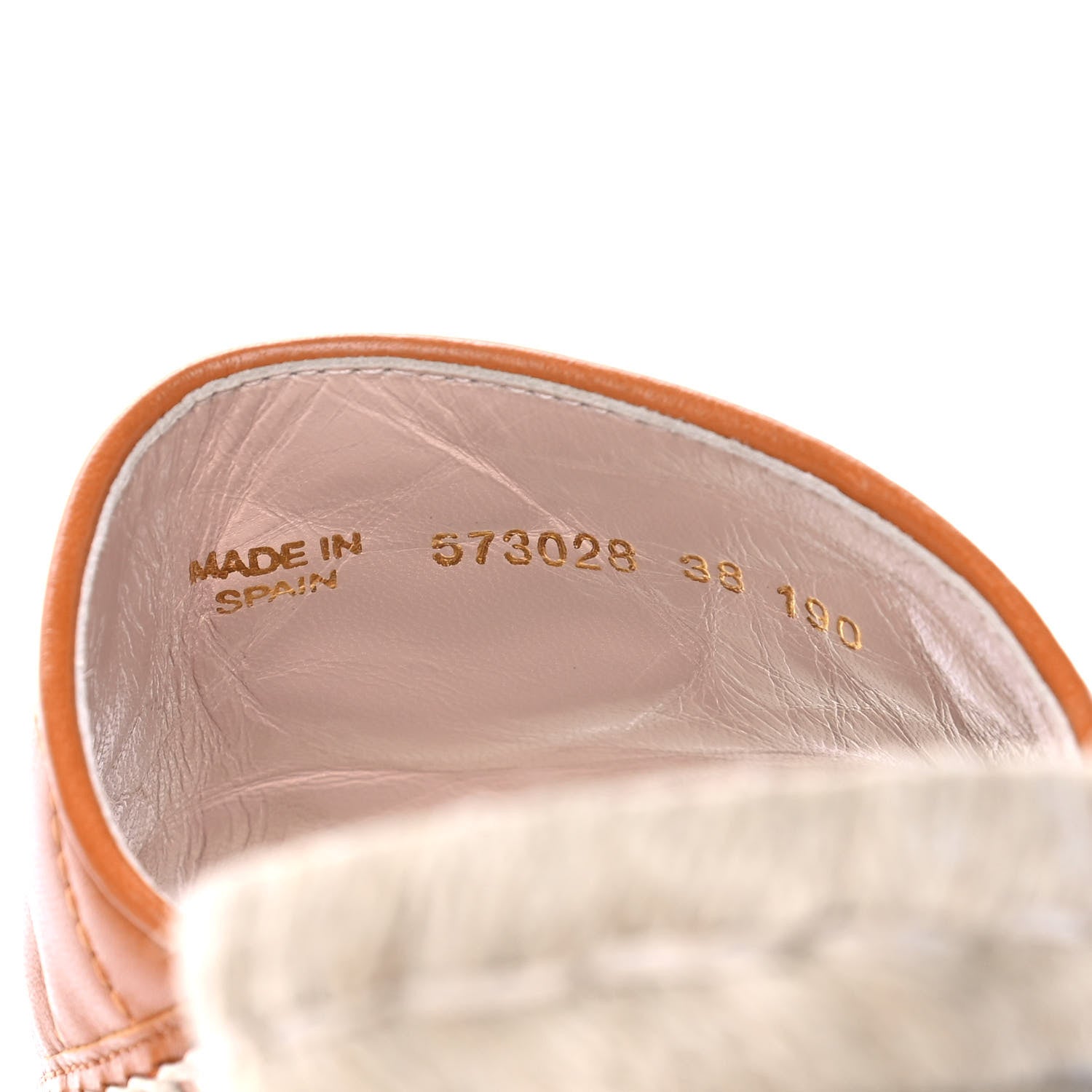 Gucci Nappa Matelasse GG Marmont Espadrille Slide Sandals 38 Cognac 8 of 10