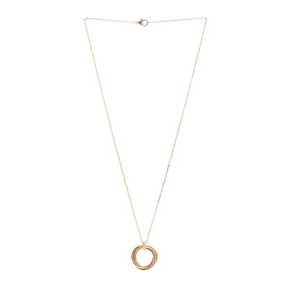 Cartier 18K Pink Gold Diamond Trinity Pendant Necklace 3 of 4