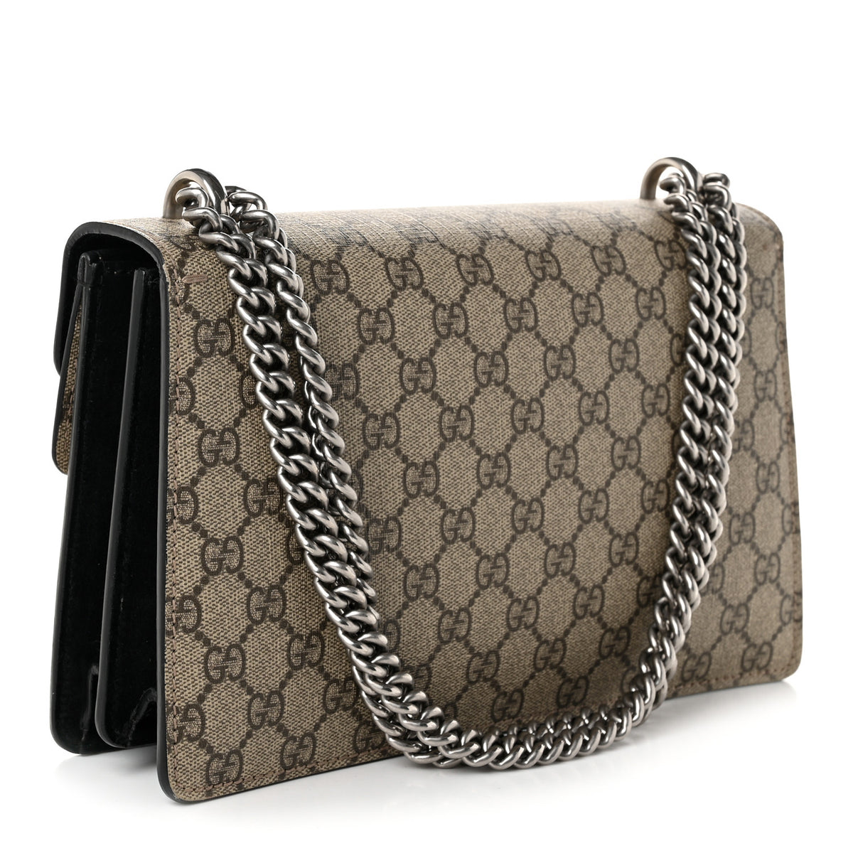 Gucci GG Supreme Monogram Small Dionysus Shoulder Bag Black 3 of 10