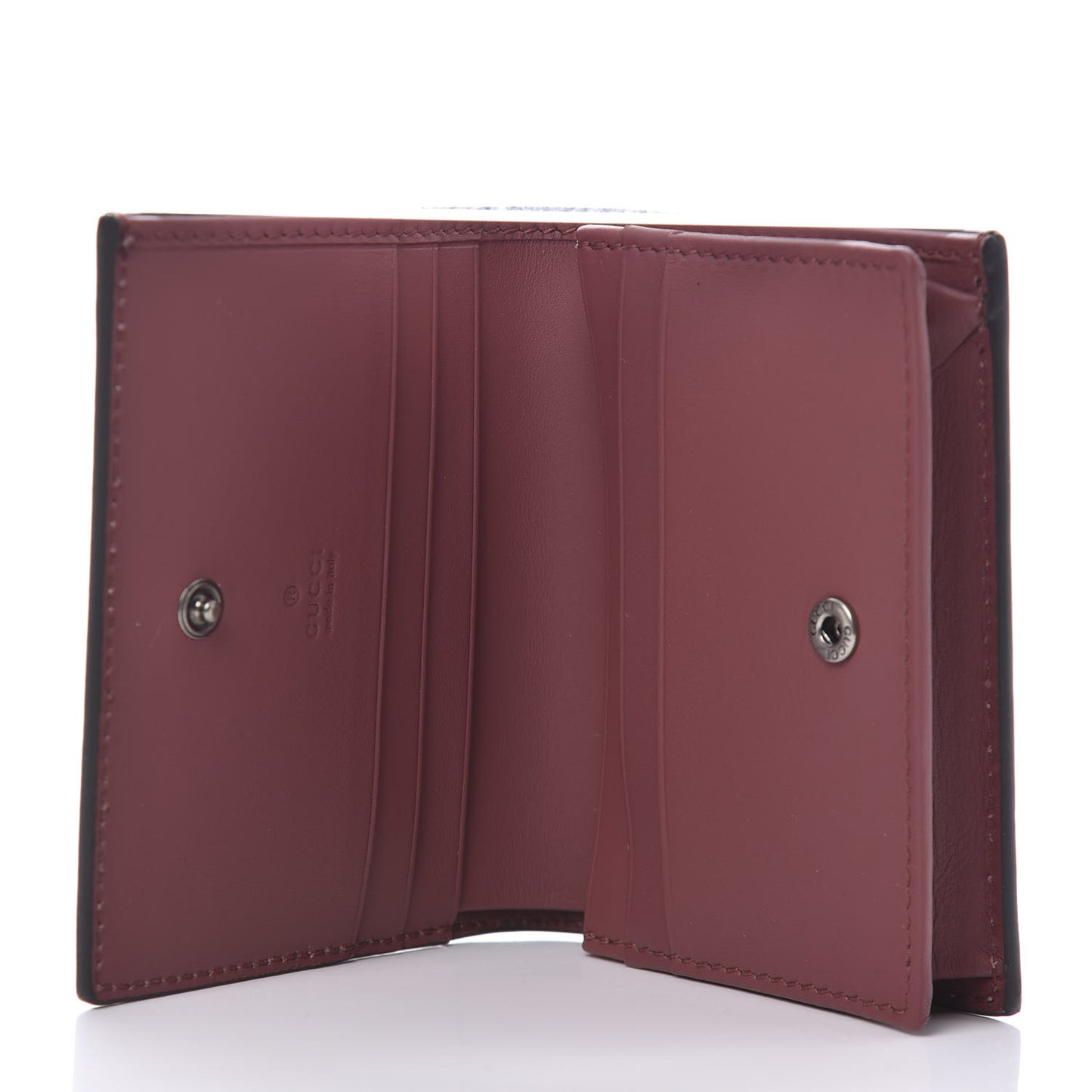 GG Supreme Monogram Blooms Card Case Beige Multicolor Dry Rose