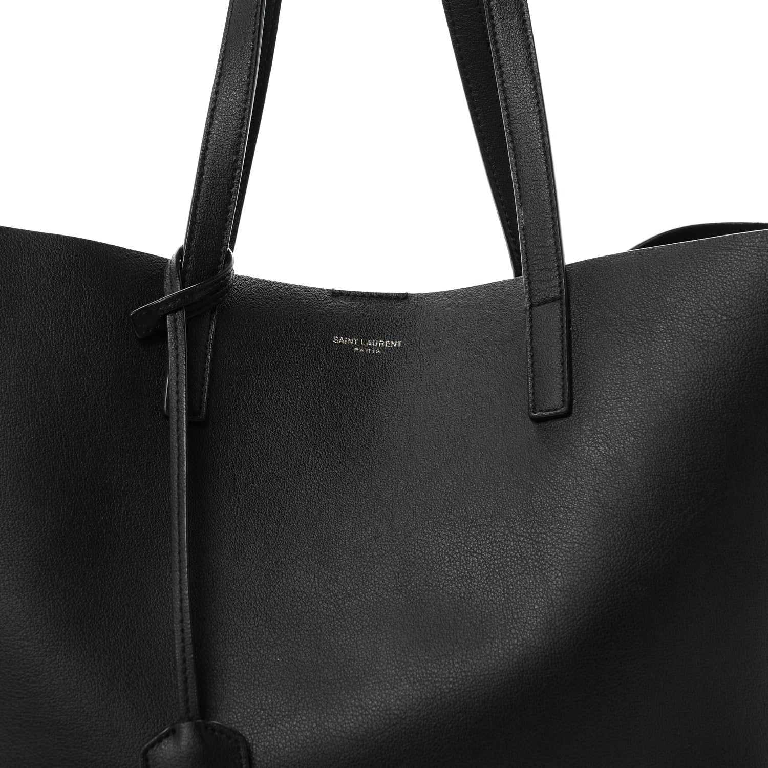 Saint Laurent Calfskin Large Shopping Tote Black 9 of 11