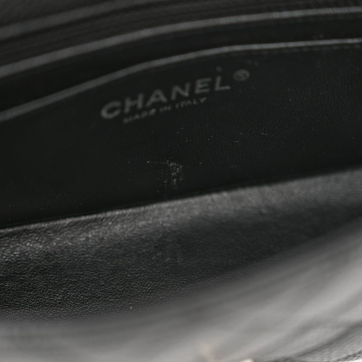 Caviar Quilted Mini Rectangular Flap Black