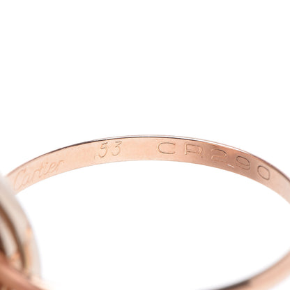 Cartier 18K Pink White Yellow Gold 7 Band Trinity Ring 53 6.25 6 of 9