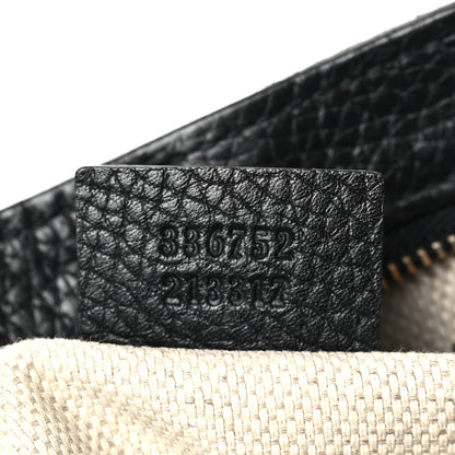 Gucci Pebbled Calfskin Medium Soho Flap Crossbody Black 7 of 10