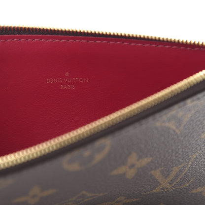Louis Vuitton Monogram Felicie Chain Wallet Zippered Insert Fuchsia 6 of 7