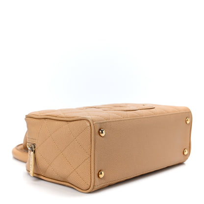 Chanel Caviar Quilted Small Bowler Beige 3 of 9