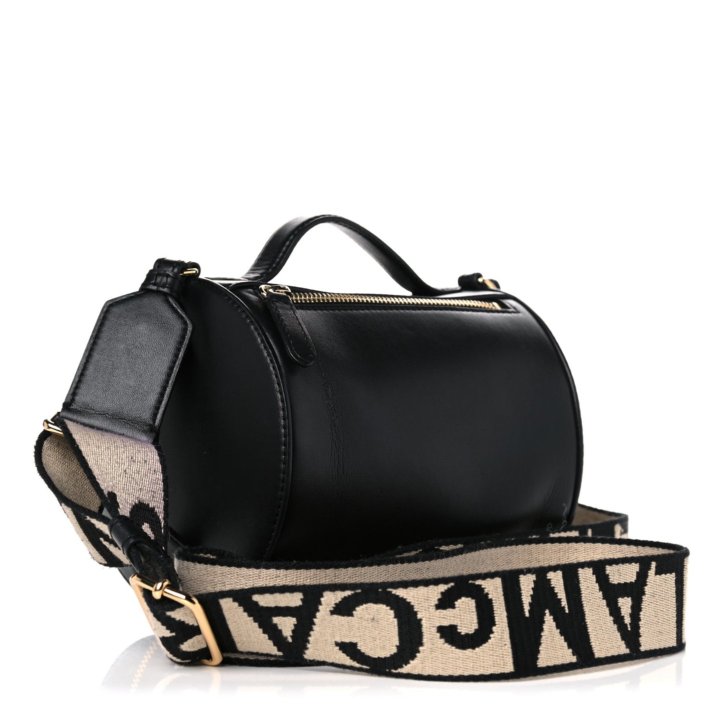 Eco Alter Nappa Perforated Logo Shoulder Bag Black