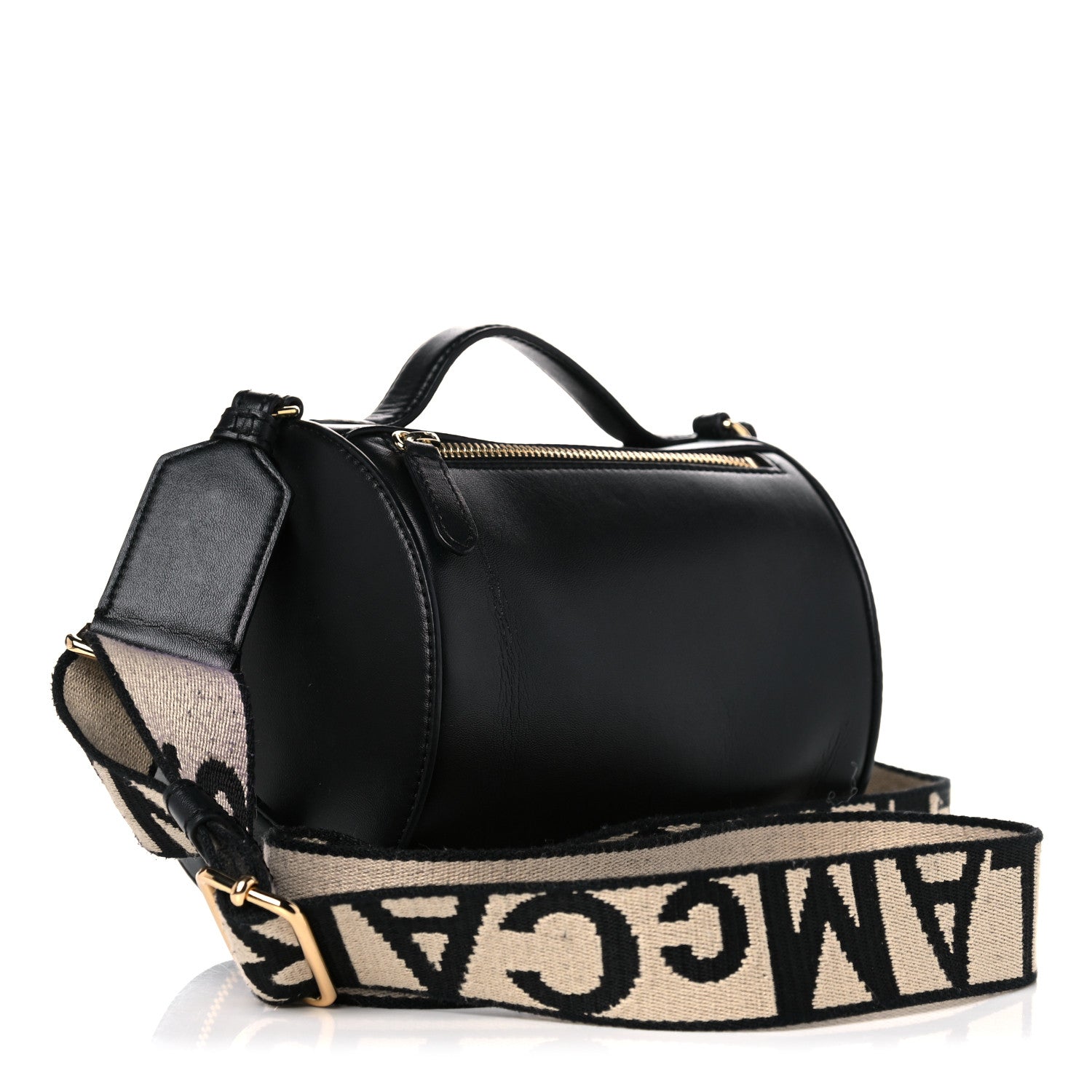 Stella McCartney Eco Alter Nappa Perforated Logo Shoulder Bag Black 3 of 13
