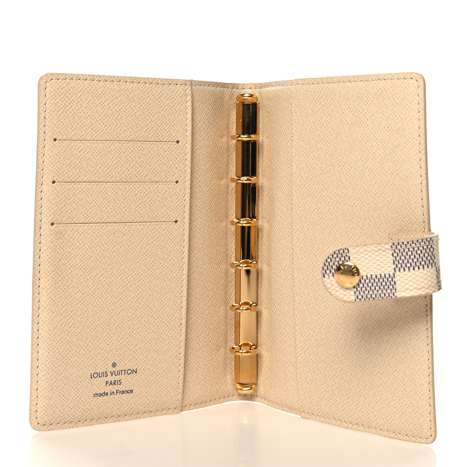 Louis Vuitton Damier Azur Small Ring Agenda Cover 5 of 6