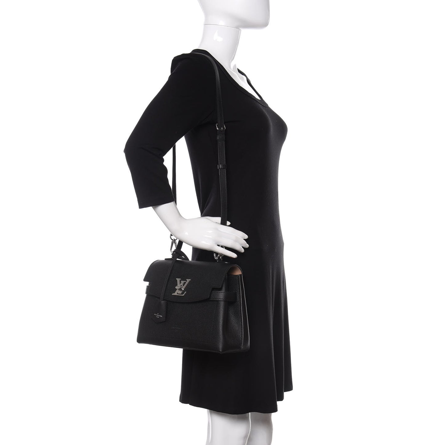 Calfskin Lockme Ever BB Black