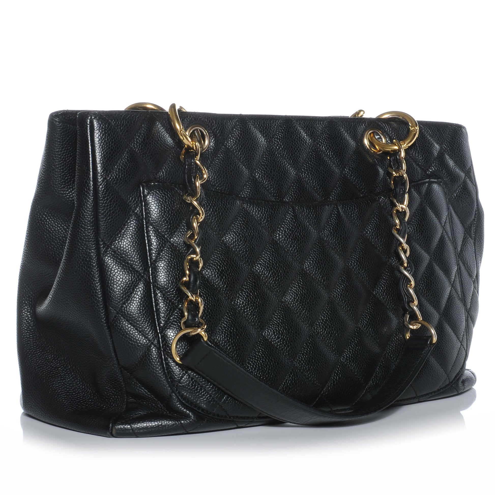 Chanel Caviar Grand Shopping Tote GST Black 3 of 7