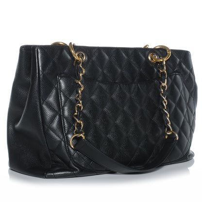 Chanel Caviar Grand Shopping Tote GST Black 3 of 7
